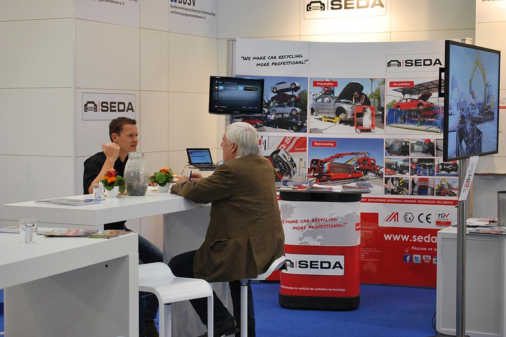ifat2016 emotions 13 min - SEDA presented car recycling LIVE at IFAT 2016