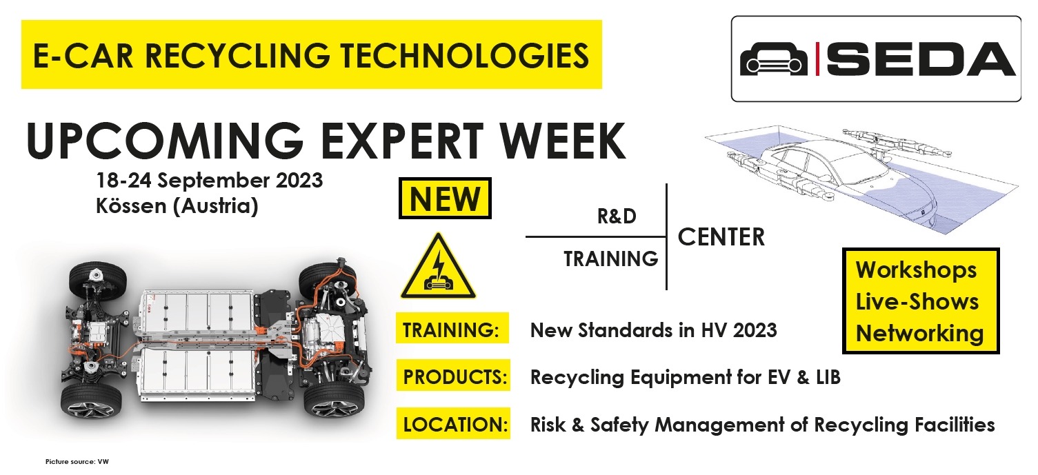 ecar expert week2023 - Expert Week E-Car Recycling Technologies