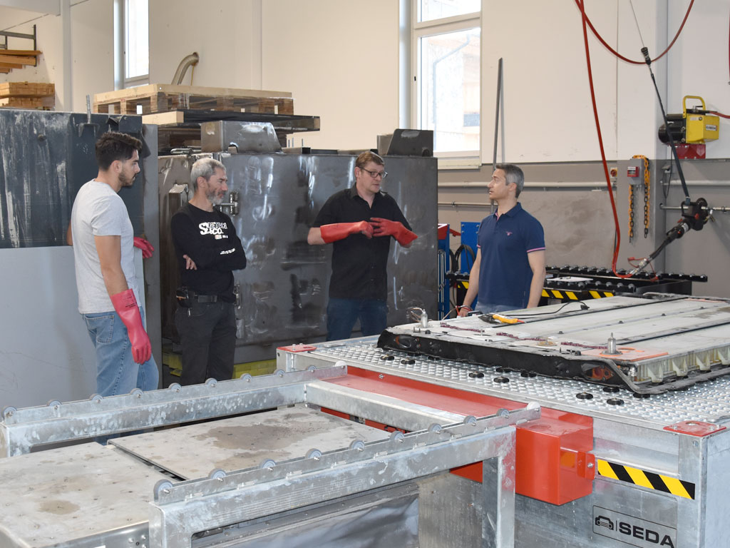 GR 2023 Titel - Schulung des Re-Battery Teams (GR) bei SEDA-Umwelttechnik GmbH in Kössen